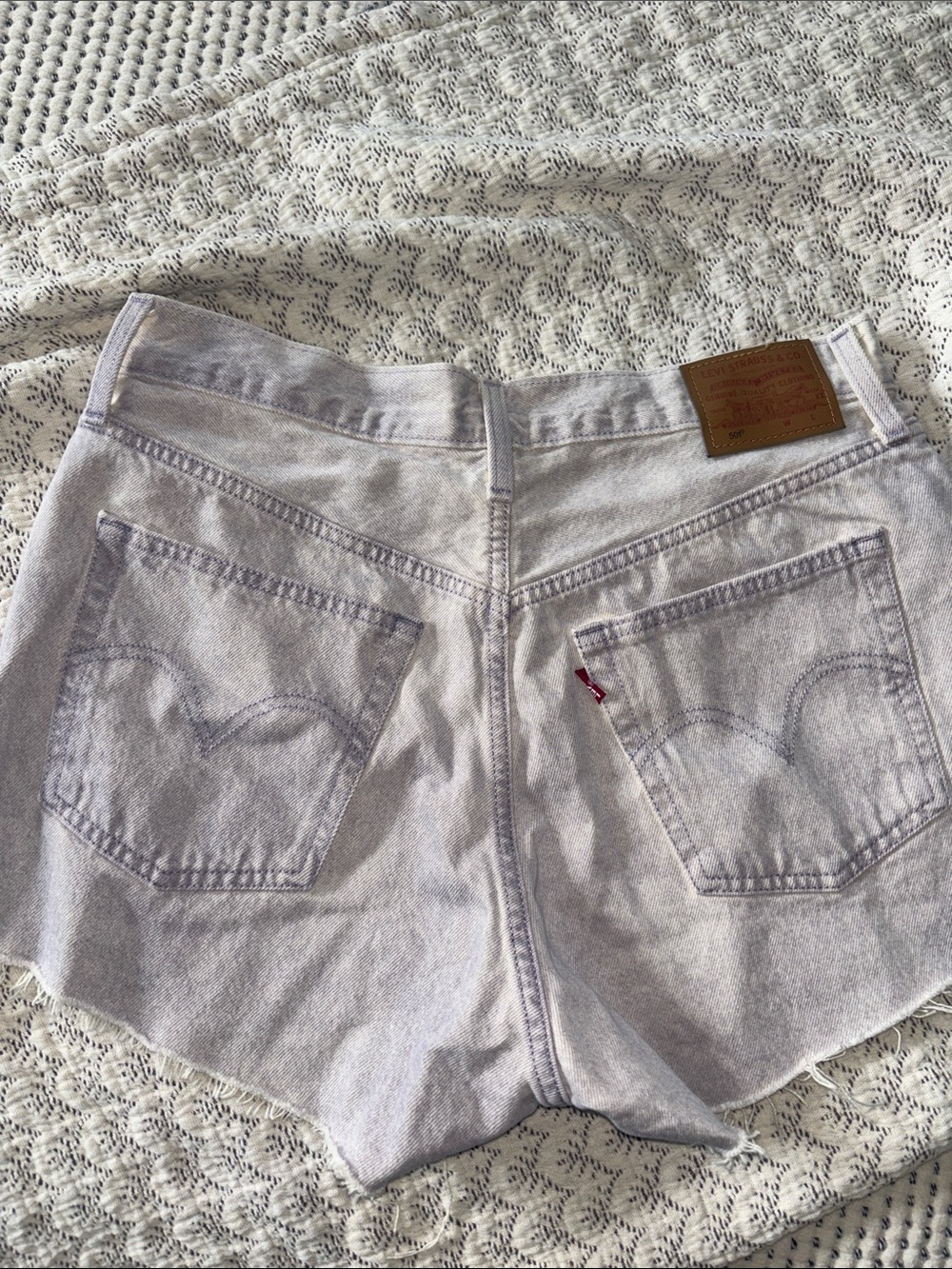 Levi's Light pink/ lavender 501 Denim Women's Shorts Sz 30